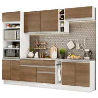 Cocina Integral Vicenza 2.90 m con Encimera Blanco/Marrón 12