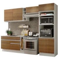 Cocina Integral Cristal 2.90m Blanco/marrón 10