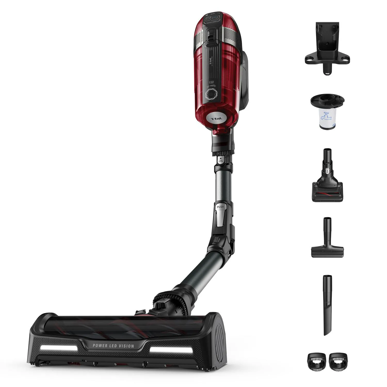 Aspiradora Inalámbrica T-Fal X-FORCE FLEX 12.60, 350 Watts, Batería 45min, Accesorio Mascota
