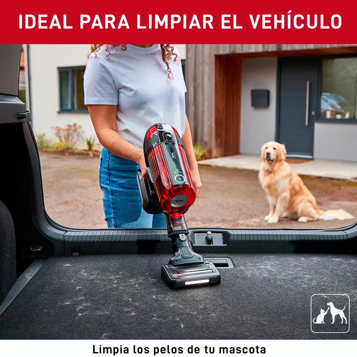 Aspiradora Inalámbrica T-Fal X-FORCE FLEX 12.60, 350 Watts, Batería 45min, Accesorio Mascota 5