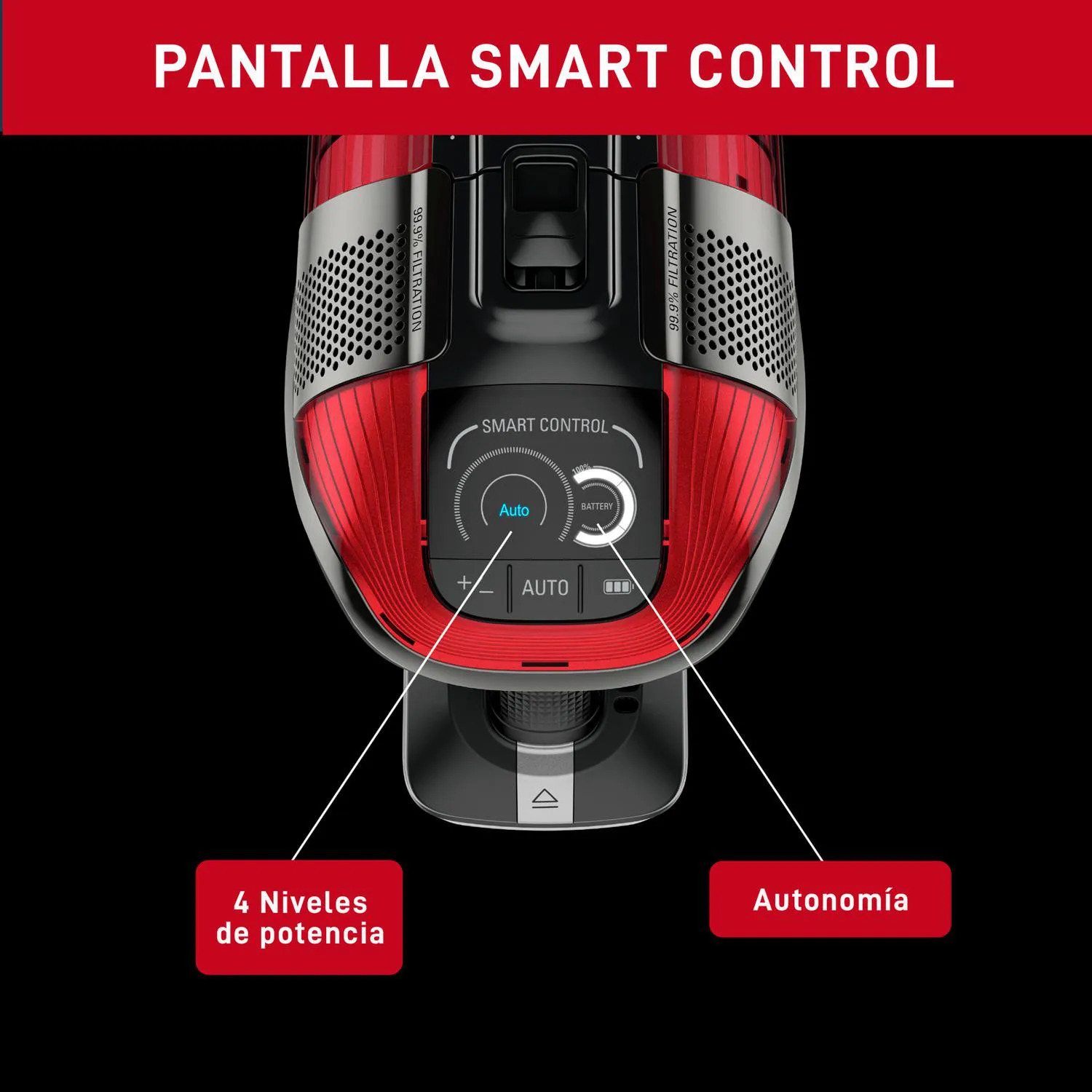 Aspiradora Inalámbrica T-Fal X-FORCE FLEX 12.60, 350 Watts, Batería 45min, Accesorio Mascota 6