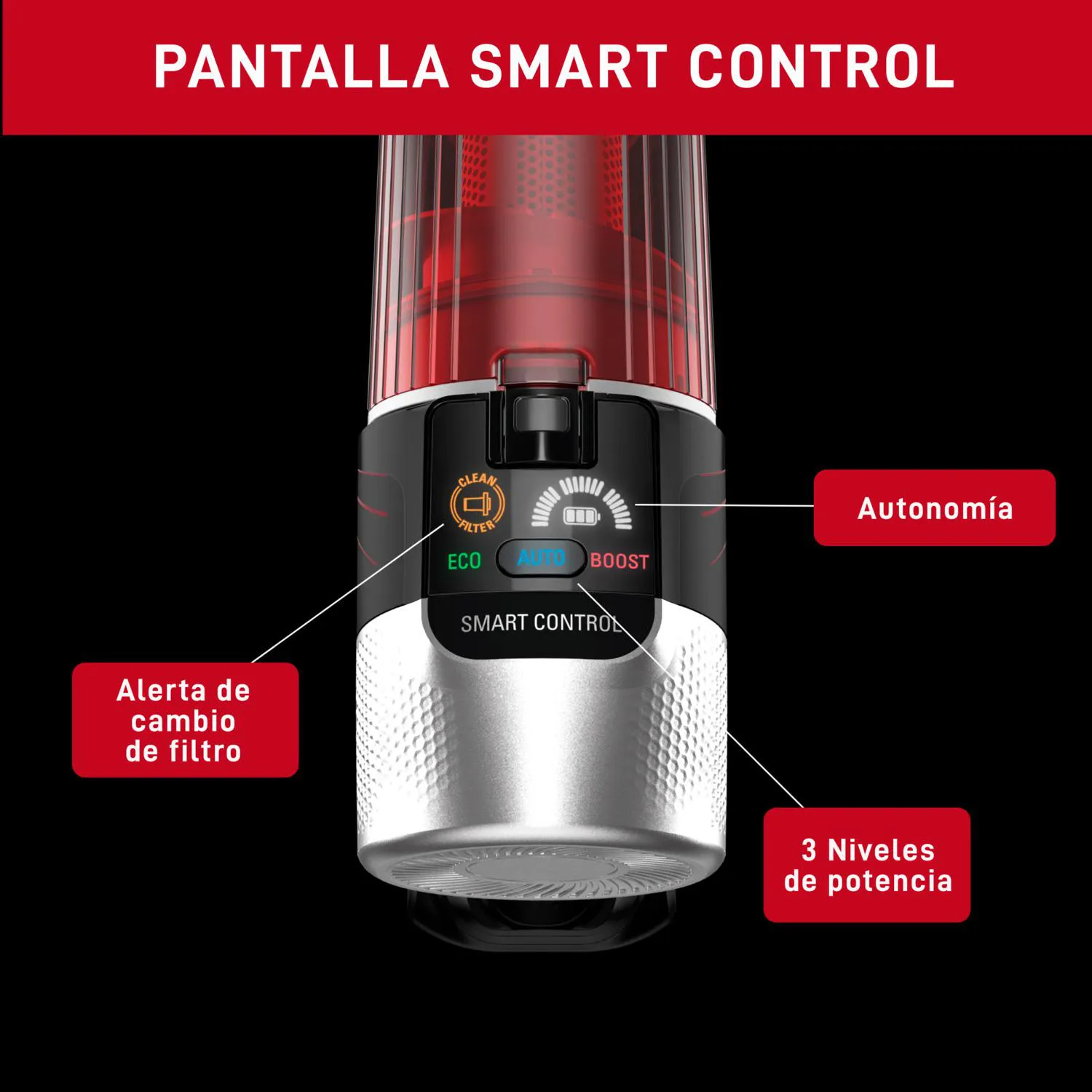 Aspiradora Inalámbrica T-Fal X-FORCE FLEX 9.60, 250 Watts, Batería 45min, Accesorio Mascota 7