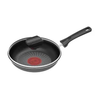 Cacerola en Aluminio 16 cm Antiadherente Libre de PFOA Negro Efecto Piedra Tapa de Vidrio Hard Titanium Imusa