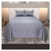Tendido Praga Full Queen Gris Metalizado
