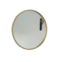 Espejo Redondo 50x50 cm Puntos Borde Delgado Oro Shine Just Home Collection