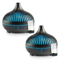 Combo: 2 Difusores Aromas Con Control Luces Led Temporizador Mader