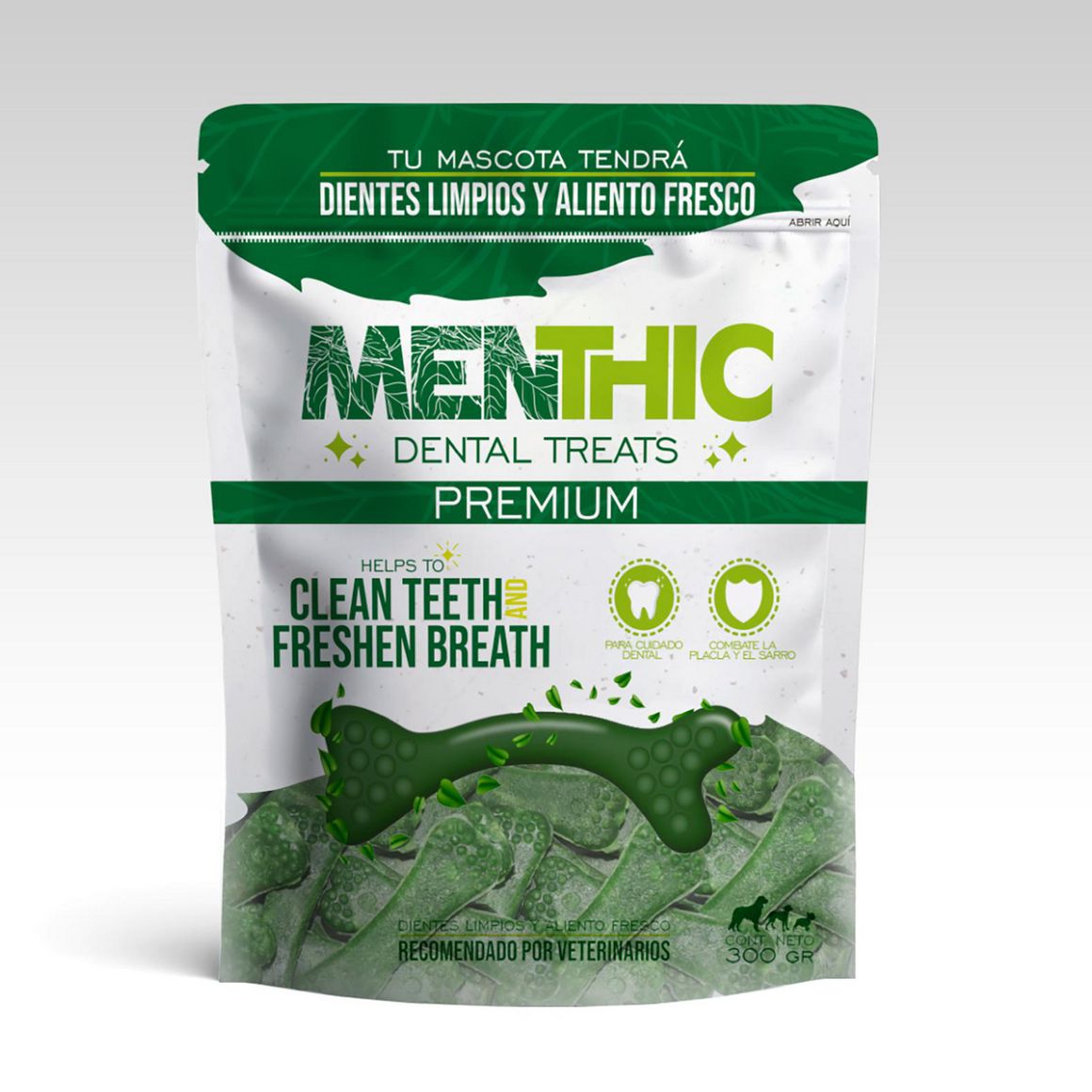 Snack Para Perros Am Mascotas-Menthic Dental Treats Premium 300Gr ...
