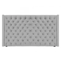 Cabecero Queen 160X150 Midnight Gris Microfibra