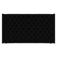 Cabecero Queen 160X150 Midnight Negro Ecocuero