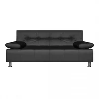 Sofá cama milan 180x100x30 sintetico negro 3 posiciones