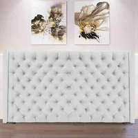 Cabecero Sencillo Midnight 100X150 Blanco Microfibra