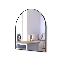 Espejo de Arco Bajo Con Marco Metálico 60x70 cm Negro