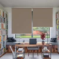 Cortina Enrollable Blackout Moka 220X220 Cm Novelty Home
