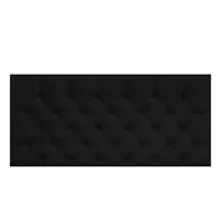 Cabecero Semidoble Fantasy Flotante 120X60 Negro Microfibra