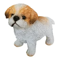 Escultura Perro Cachorro Poli resina 21x17 Cm Multicolor Pets Just Home Collection