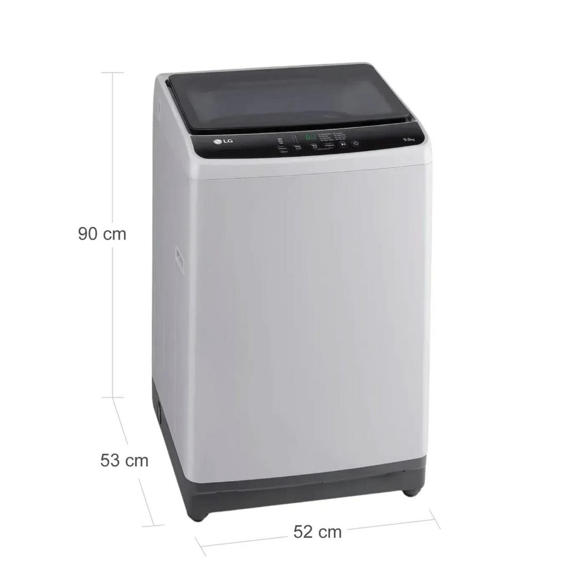 LG - Lavadora Lg Carga Superior 9Kg Wt9Elr Gris
