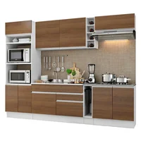 Cocina Integral Vicenza Con 290 cm Blanco/marrón