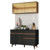 Cocina Integral Reims 1.20m Negro/marrón 01