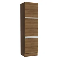 Mueble De Cocina Despensa 3 Puertas Glamy 60 Cm Marrón