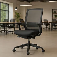 Silla De Escritorio Negra Y Gris Clovercol
