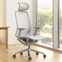 Silla De Escritorio Ejecutiva Gris Clovercol Aria Light Nylon