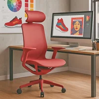 Silla De Escritorio Ejecutiva Roja Clovercol