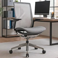 Silla De Escritorio Negra Clovercol Eva Black Nylon