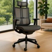 Silla De Escritorio Ejecutiva Gris Clovercol Eiffel Grey Nylon