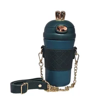 Termo Termico Acero Inoxidable Correa 400ml Verde