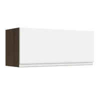 Mueble De Cocina Superior 1 Puerta Abatible Glamy 80 Cm Marrón/Blanco