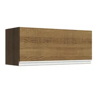 Mueble De Cocina Superior 1 Puerta Abatible Glamy 80 Cm Marrón