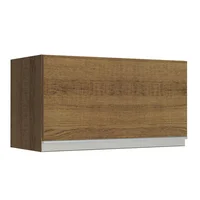 Mueble De Cocina Superior 1 Puerta Basculante Glamy 60 Cm Marrón