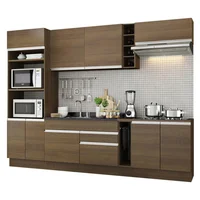 Cocina Integral Vicenza 2.90 Metros Marrón 02