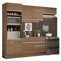 Cocina Integral Glamy 2.70m Marrón 14