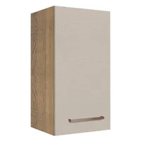 Mueble De Cocina Superior 1 Puerta Agata 35 Cm Marrón/Crema