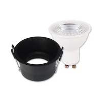 Ojo de Buey Negro Led Luz Fria Redondo 7w Certificado