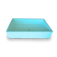 Lavamanos Cozumel Big En Concreto Uhpc Color Turquoise Harmony