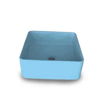 Lavamanos Cozumel Medium En Concreto Uhpc Color Blue Wave