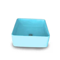Lavamanos Cozumel Medium En Concreto Uhpc Color Turquoise Harmony