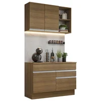Cocina Integral Glamy 1.20 m con Encimera Marrón 08