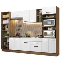 Cocina Integral Agata 3.30m Marrón/blanco 02
