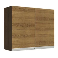 Mueble De Cocina Superior 2 Puertas Glamy 80 Cm Marrón