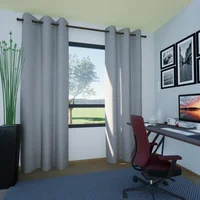 Set de 2 Cortina Portugal Báltica 140x218 cm Gris