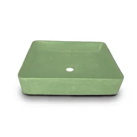 Lavamanos Margarita En Concreto Uhpc Color Green Nature