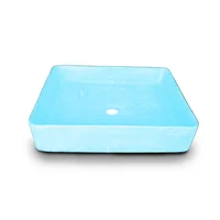 Lavamanos Margarita En Concreto Uhpc Color Turquoise Harmony