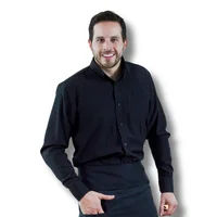 Toucan Chef Uniforms Camisa Oxford Negra 602 Hombre S