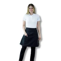 Uniforme MeseroCamiseta Polo Blanca 3xl + Pantalon Jean Negro T20 + Delantal de Cintura Dama