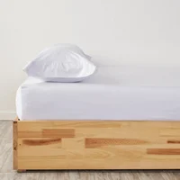 Set Sábana+Fundas 400H 100% Algodón Blanco Sencillo