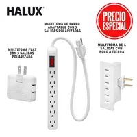 Halux Kit Electrico 3En1 Mult 6 Sal+Mult 3 Sal+Mult Flat