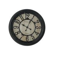 Reloj London Plástico 50.6x50.6 cm Beige Suiza Just Home Collection